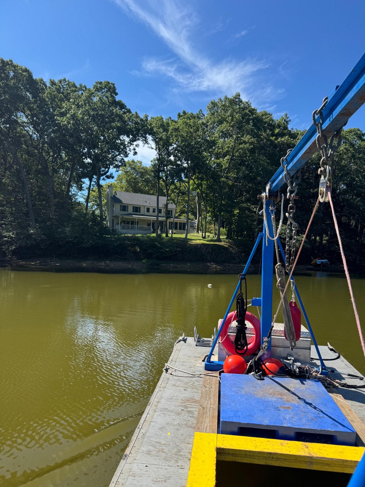 Mooring installation in Southold