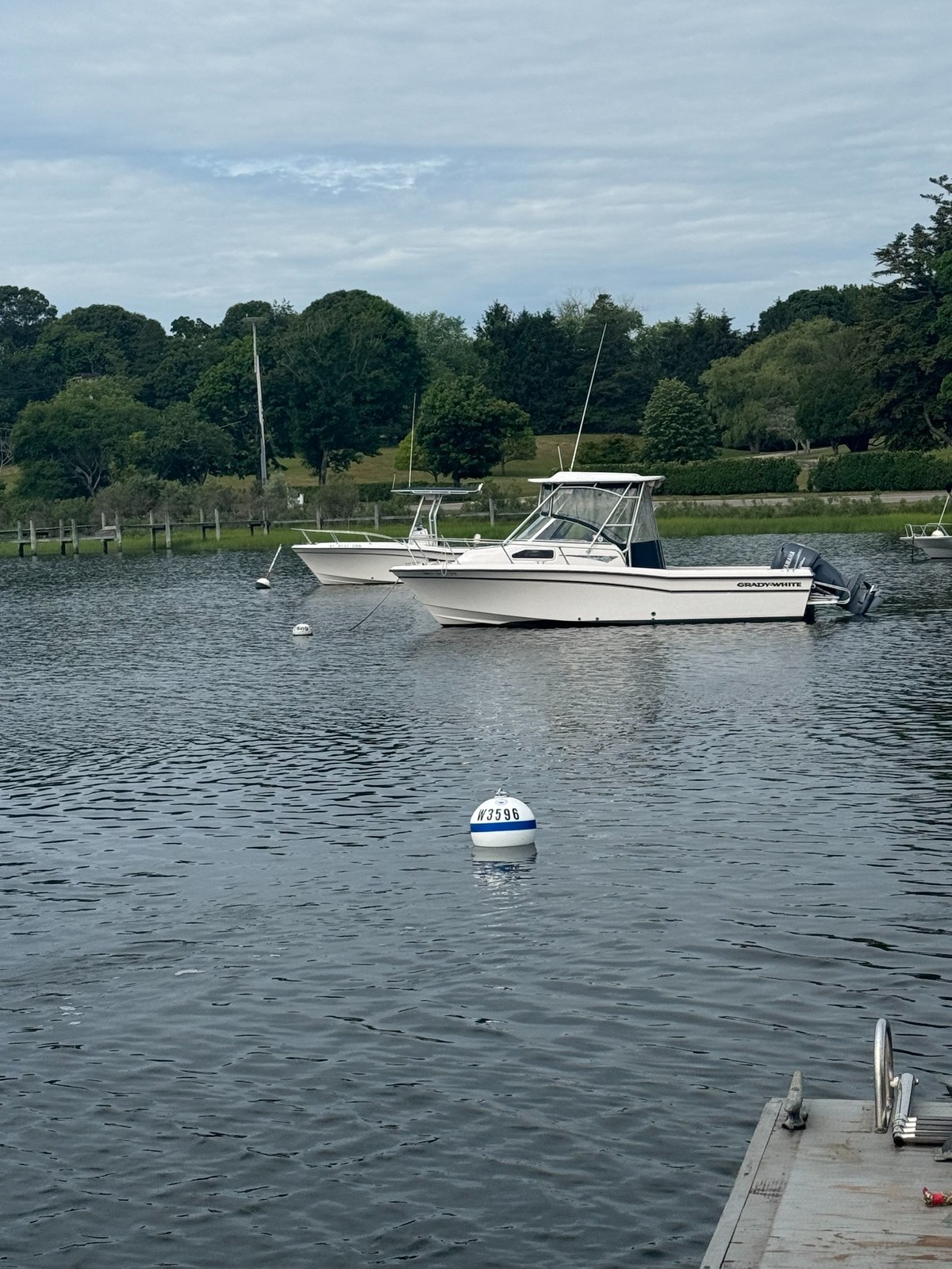 Mooring installation at West Neck on Shelter Island